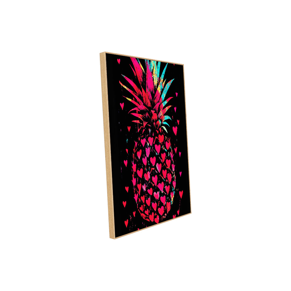 Neon Pineapple – Vibrant Tropical Décor Canvas Wall Art