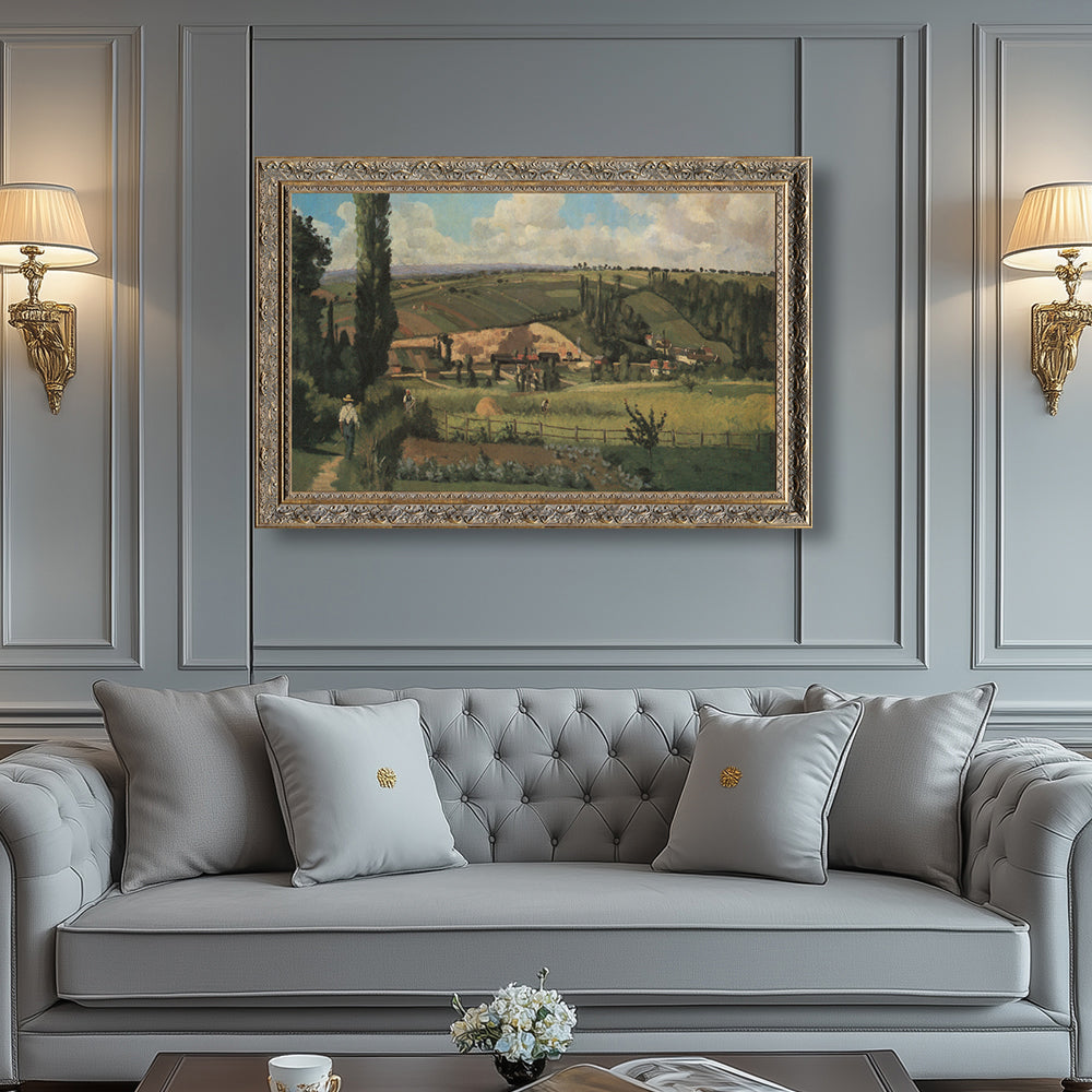 Landscape At Les Pâtis, Pontoise By Camille Pissarro