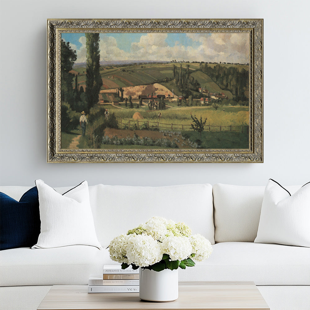 Landscape At Les Pâtis, Pontoise By Camille Pissarro