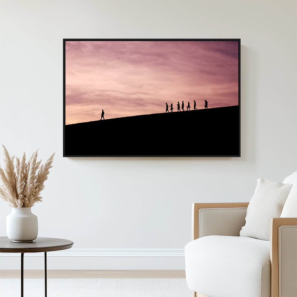 Journey At Dusk – Silhouette Canvas Wall Art