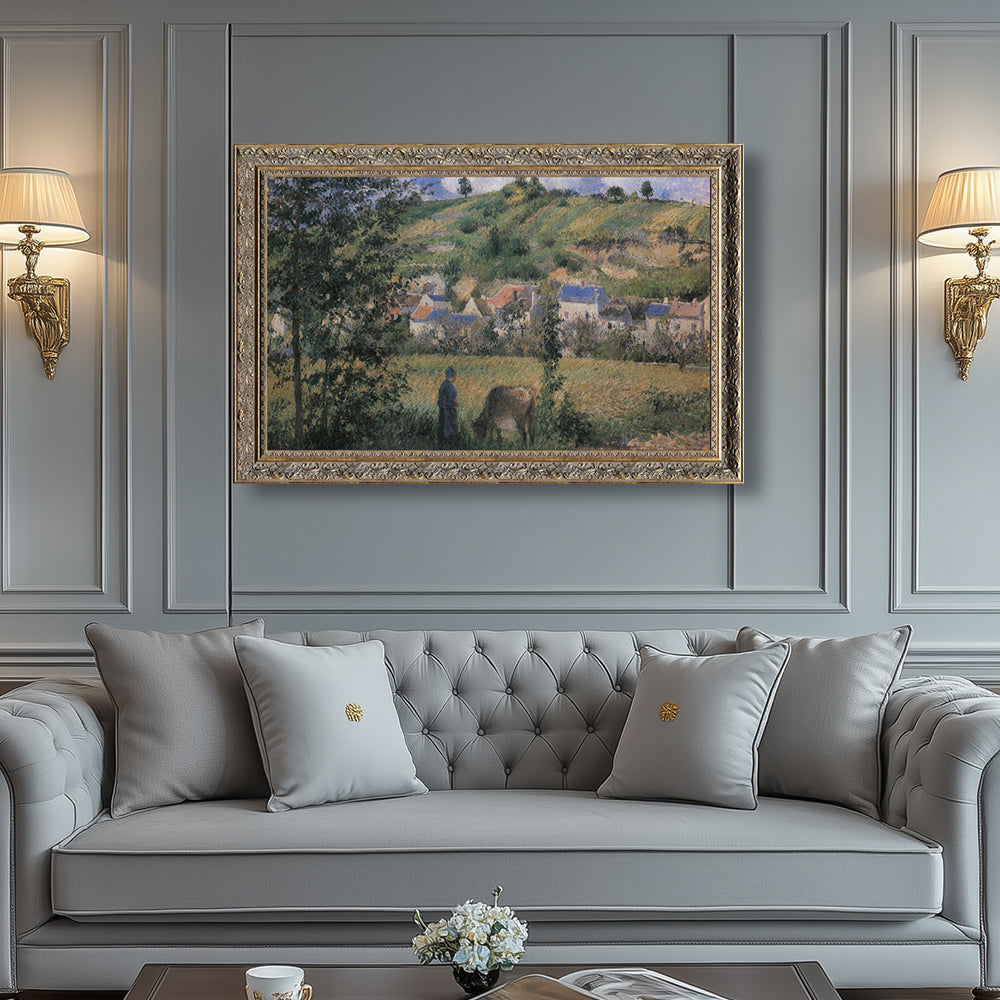 Landscape At Chaponval By Camille Pissarro