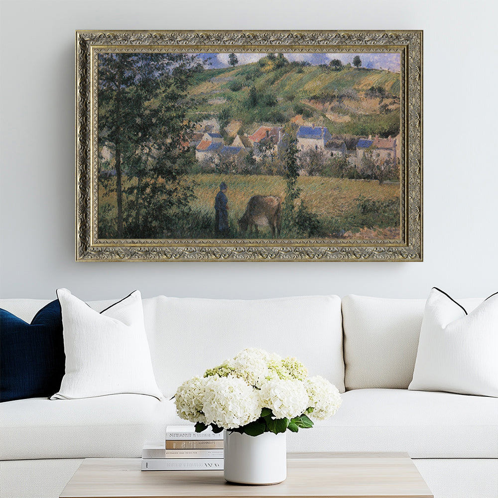 Landscape At Chaponval By Camille Pissarro