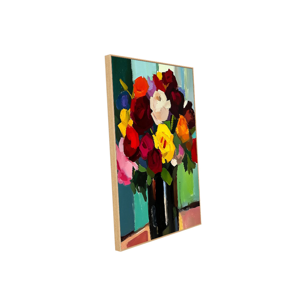 Vibrant Floral Bouquet – Bold And Colorful Décor Canvas Wall Art