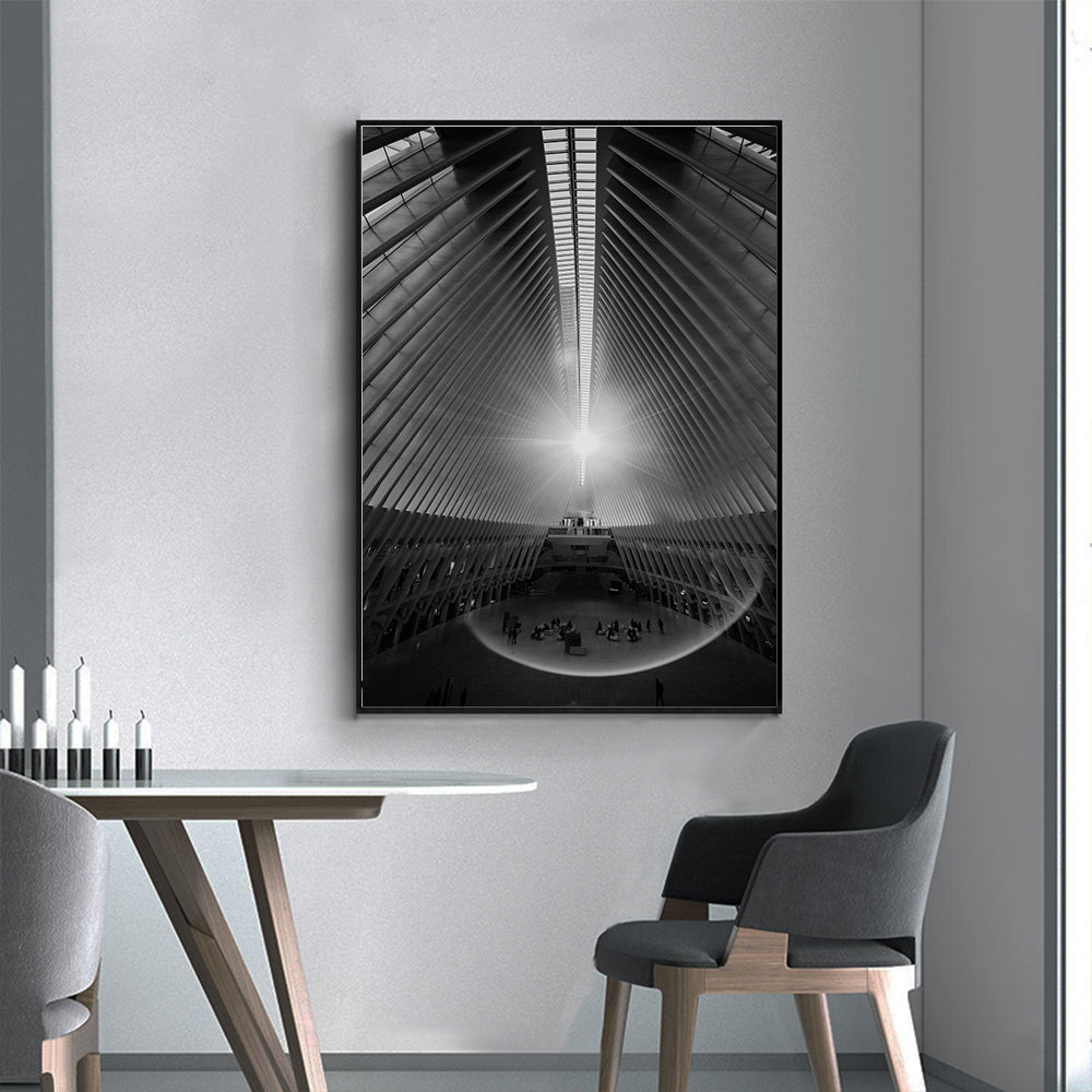 Cathedral Of Light – A Modern Architectural Wonder Canvas Wall Art