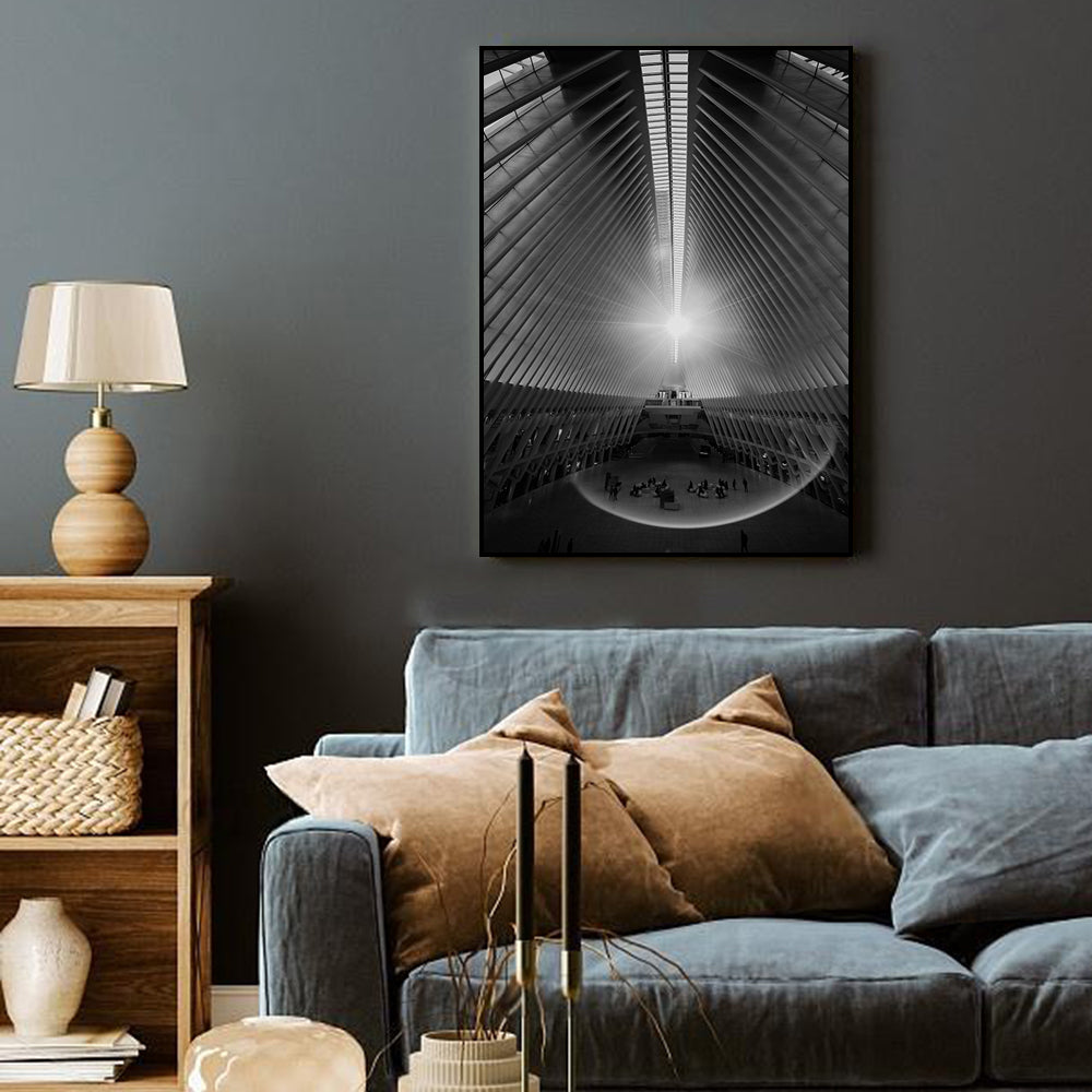 Cathedral Of Light – A Modern Architectural Wonder Canvas Wall Art