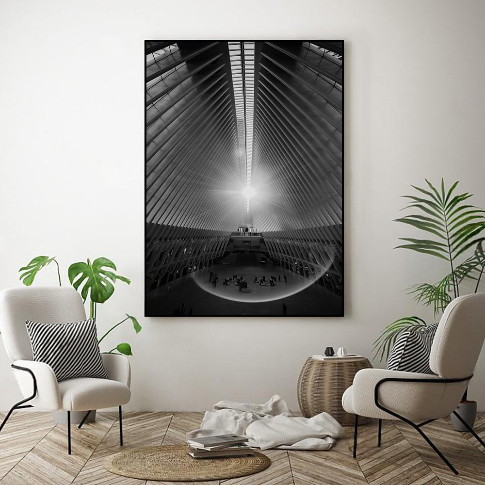 Cathedral Of Light – A Modern Architectural Wonder Canvas Wall Art