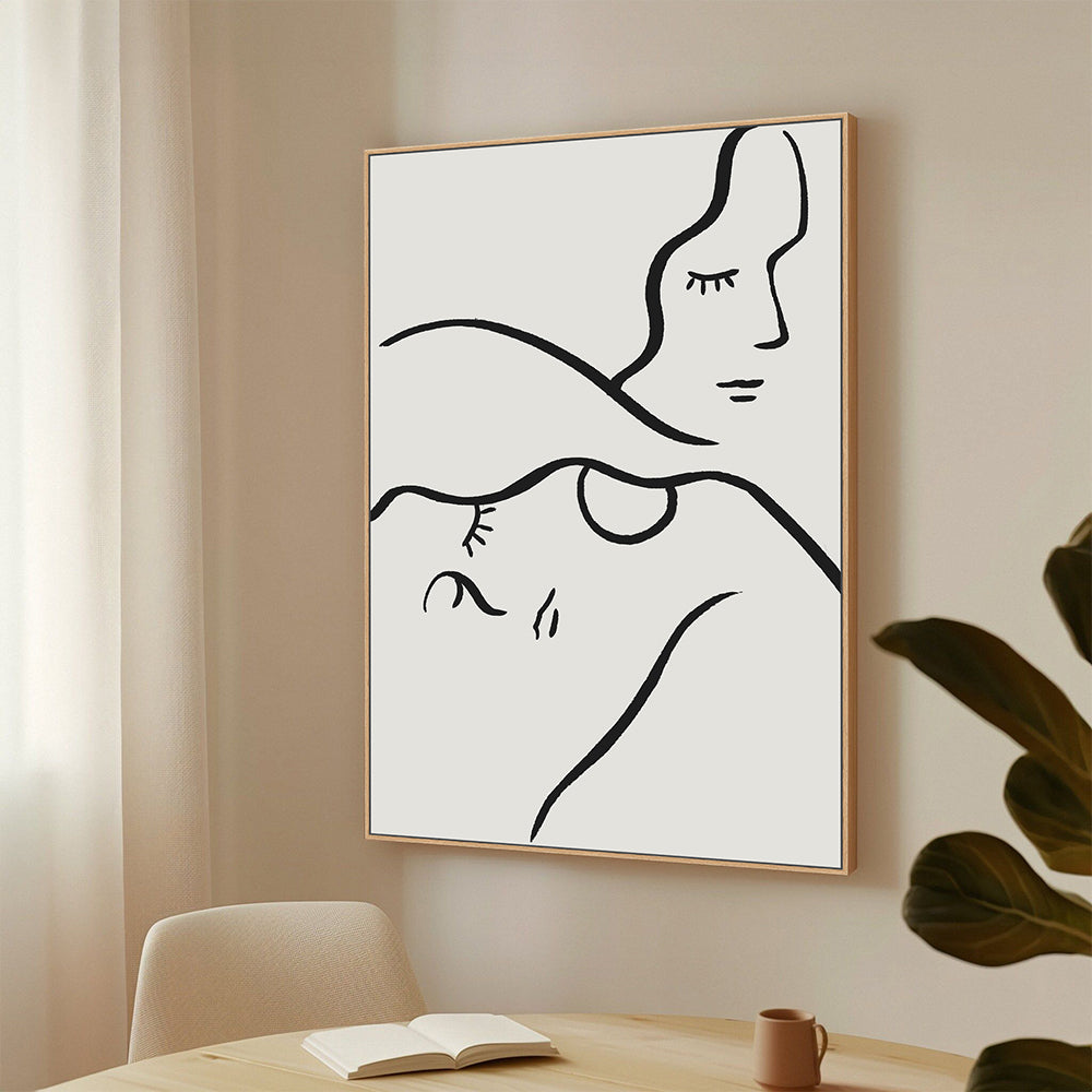 Minimalist Line Art Canvas Wall Art