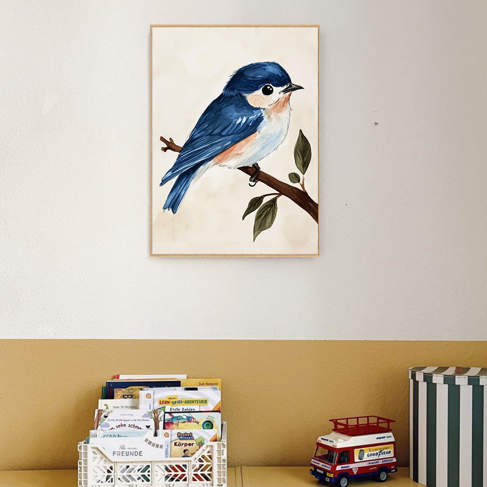 Charming Bluebird – Nature-Inspired Décor Canvas Wall Art