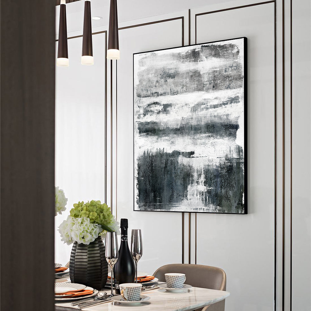 Elegant Black And White Design Canvas Wall Art