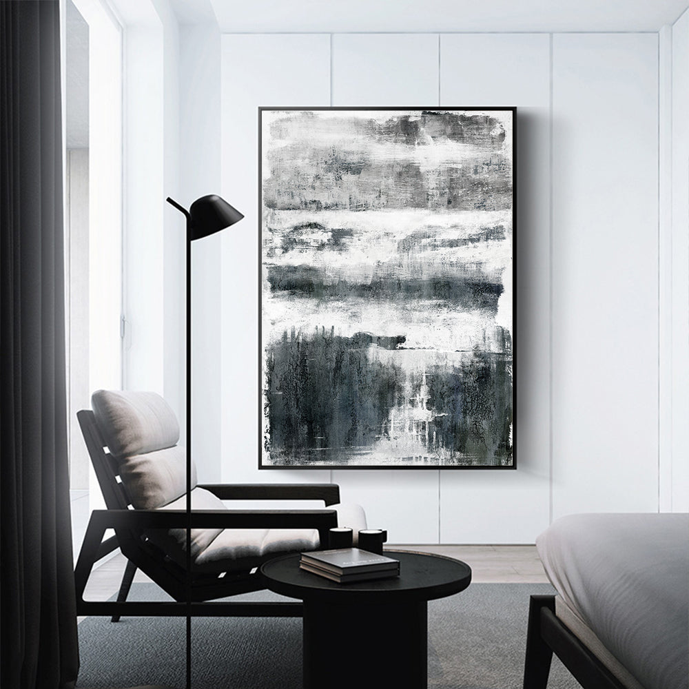 Elegant Black And White Design Canvas Wall Art