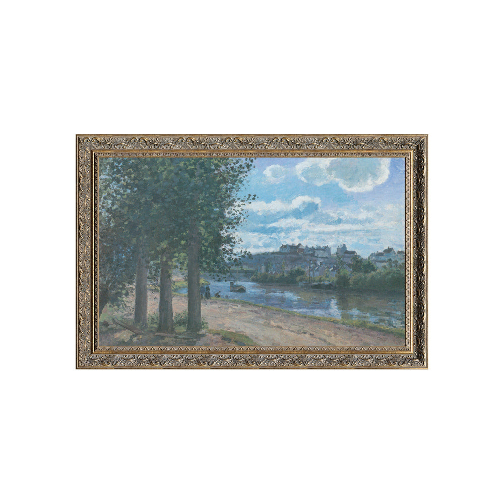 Banks Of The Oise, Pontoise And Was Painted By Camille Pissarro