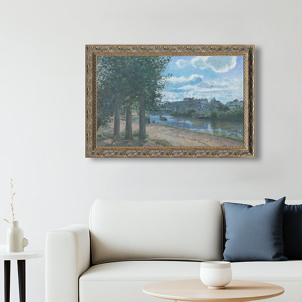 Banks Of The Oise, Pontoise And Was Painted By Camille Pissarro