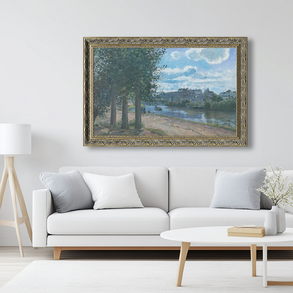 Banks Of The Oise, Pontoise And Was Painted By Camille Pissarro