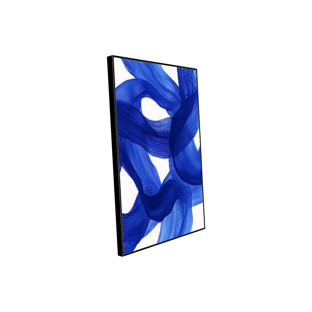 Blue Brushstroke Canvas Wall Art