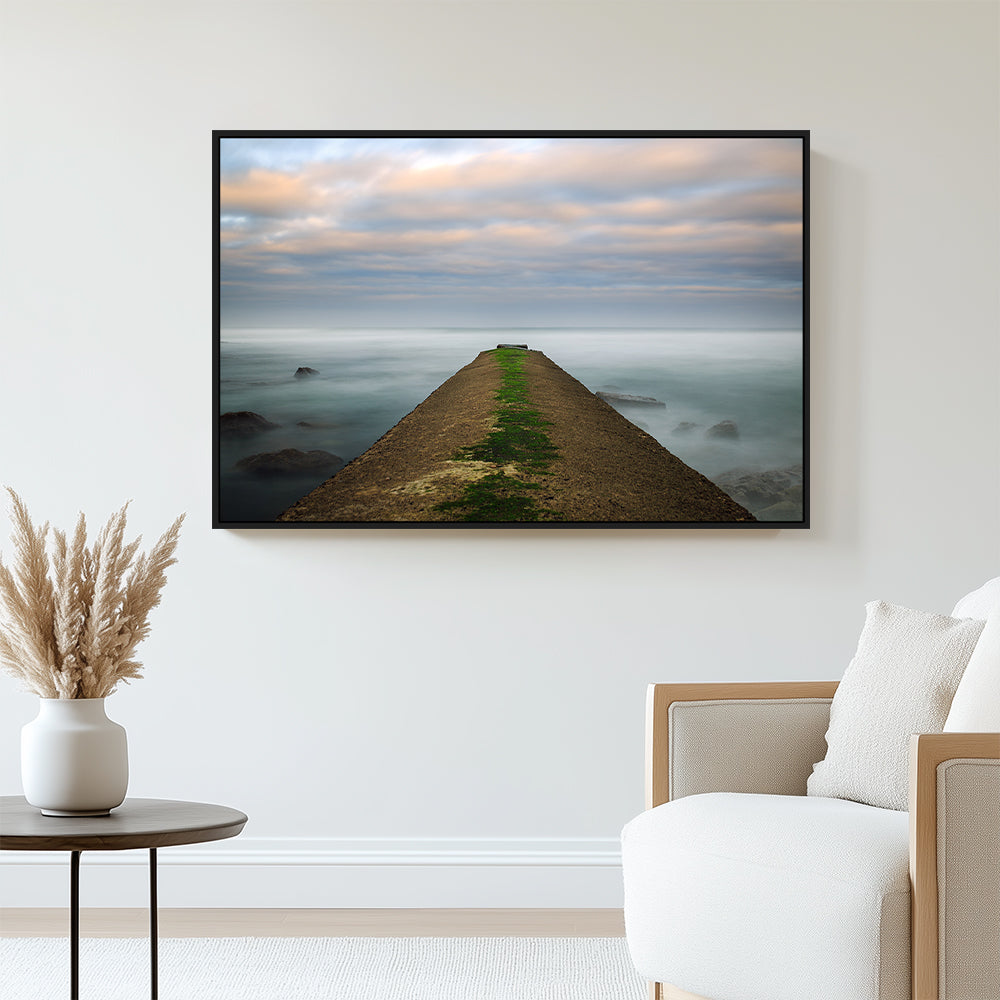 Serene Ocean Pier – Tranquility & Escape Canvas Wall Art