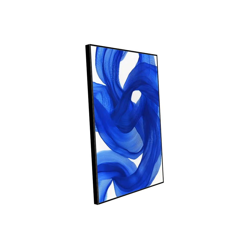 Blue Swirl Canvas Wall Art