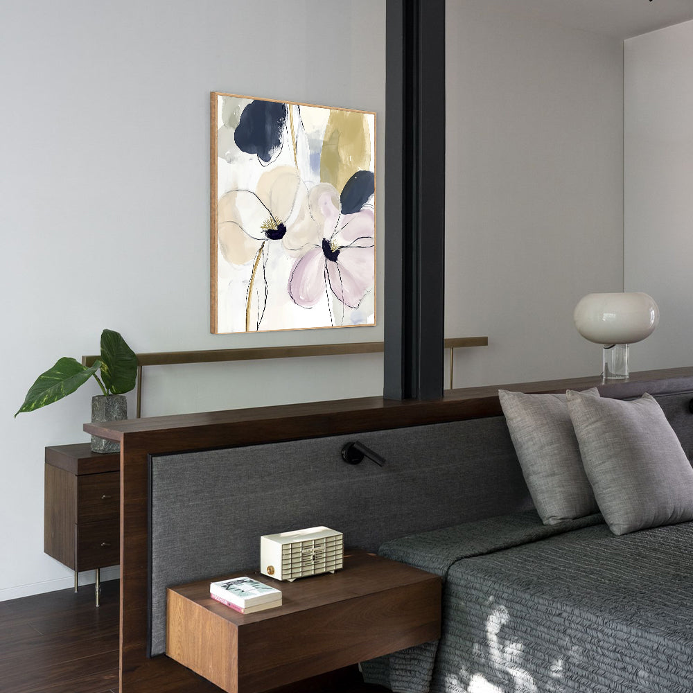 Elegant Floral – Soft Modern Design Canvas Wall Art
