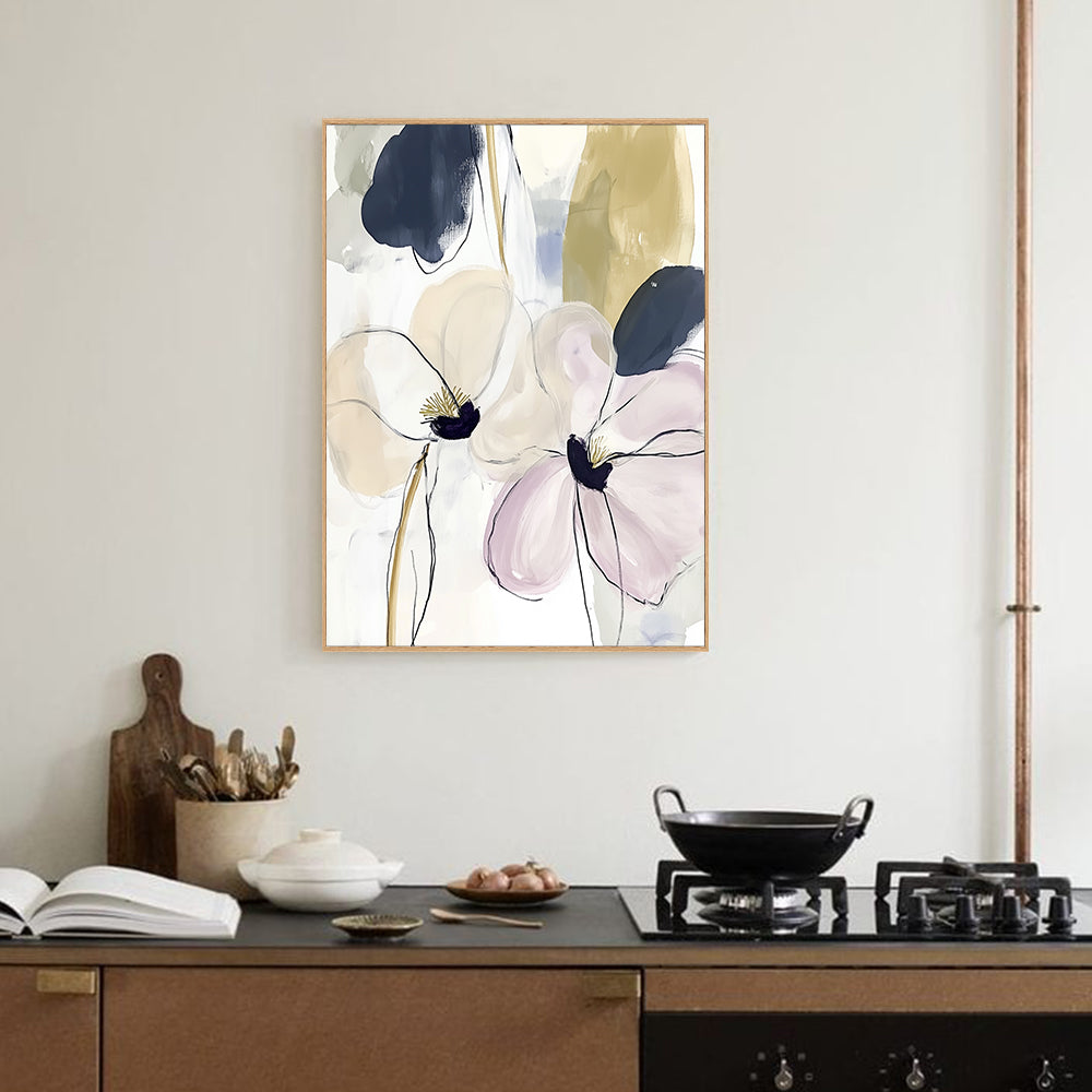 Elegant Floral – Soft Modern Design Canvas Wall Art