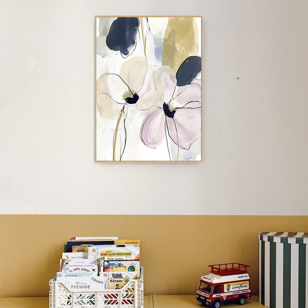 Elegant Floral – Soft Modern Design Canvas Wall Art