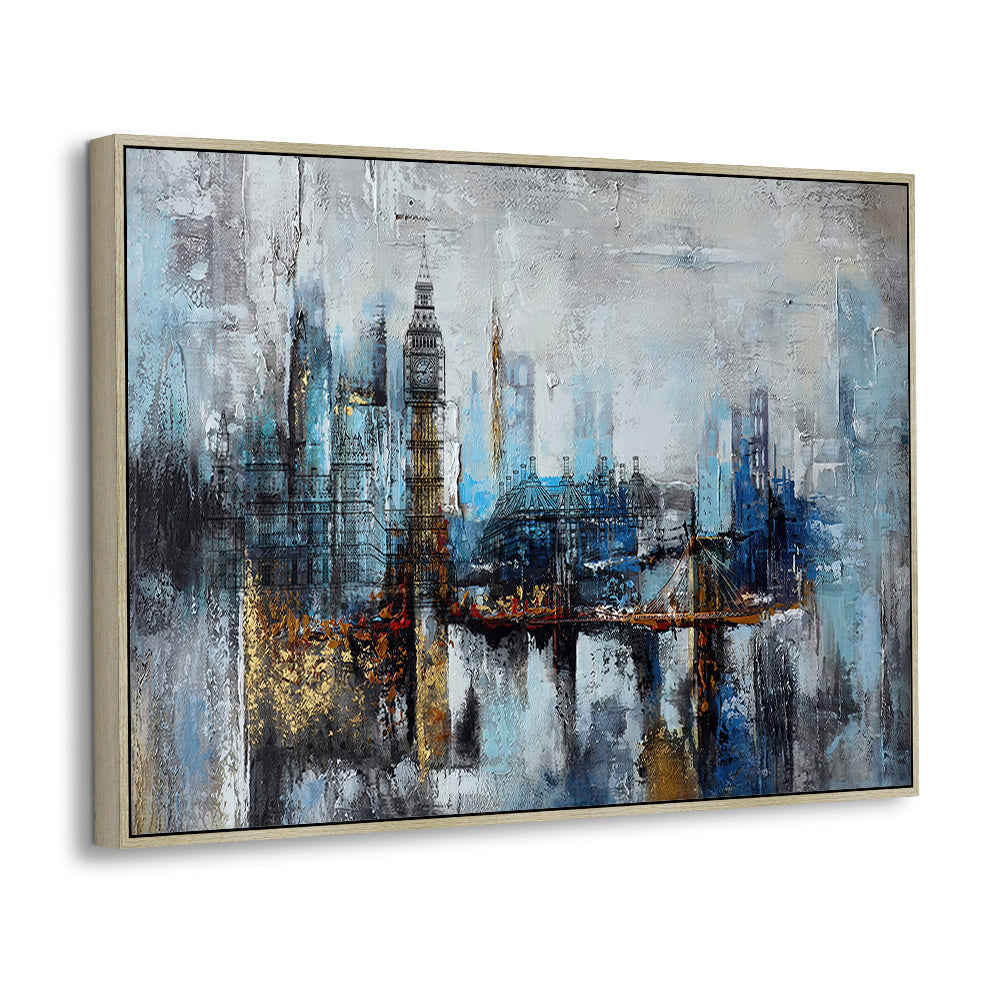 London Skyline Framed Canvas Wall Art