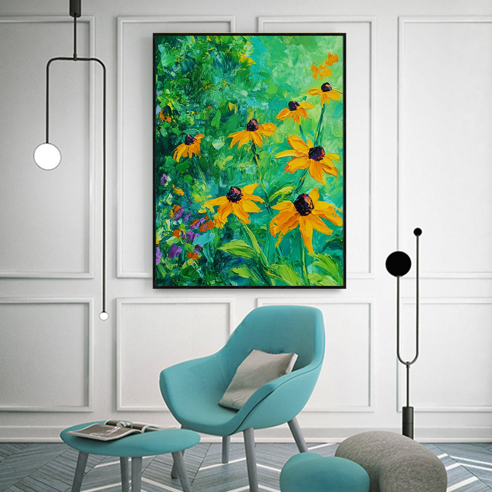 Vibrant Sunflower Garden Canvas Wall Art