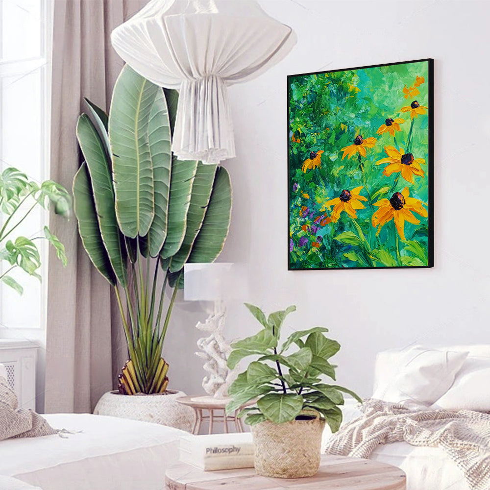 Vibrant Sunflower Garden Canvas Wall Art