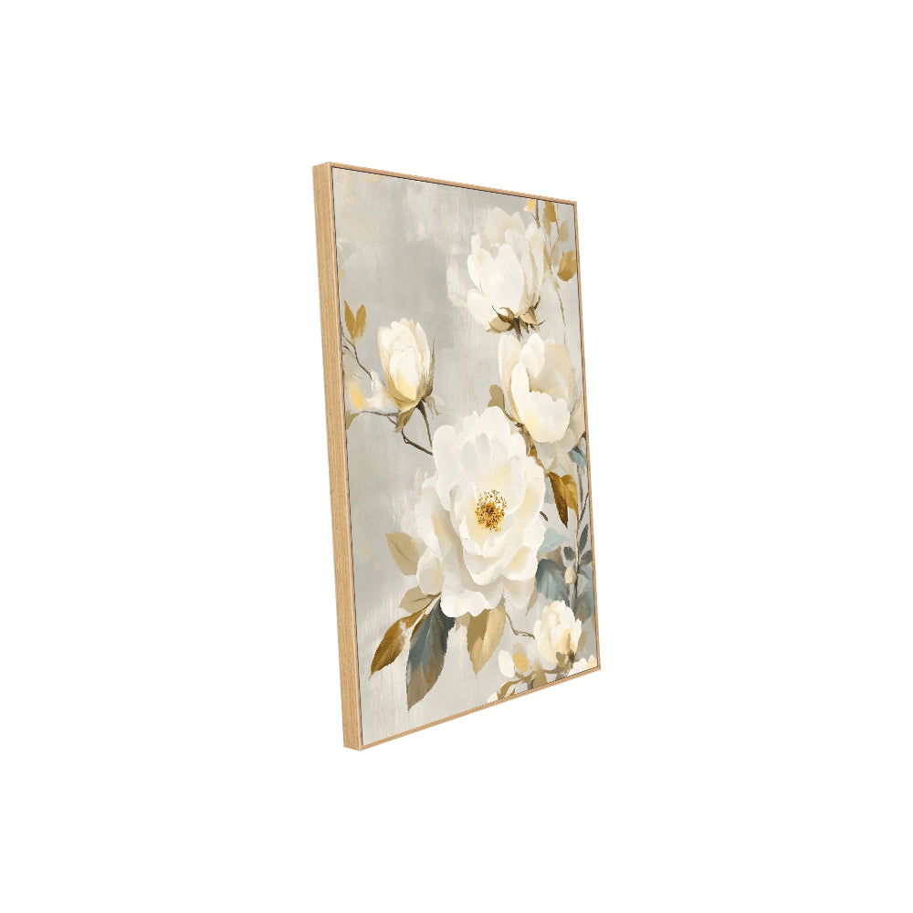 Classic White Floral – Elegant And Timeless Décor Canvas Wall Art