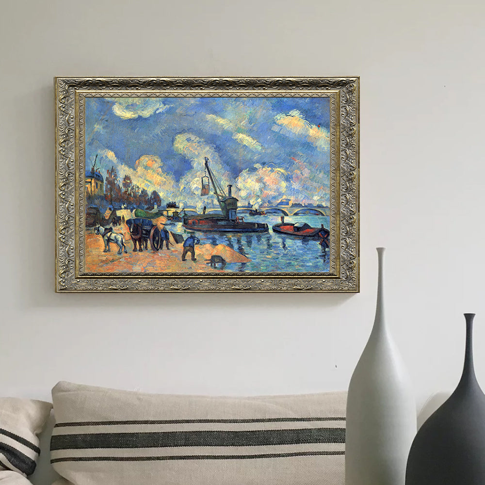 The Seine At Bercy By Paul Cézanne