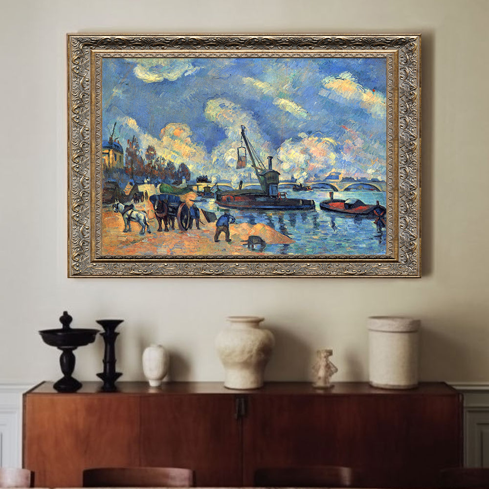 The Seine At Bercy By Paul Cézanne