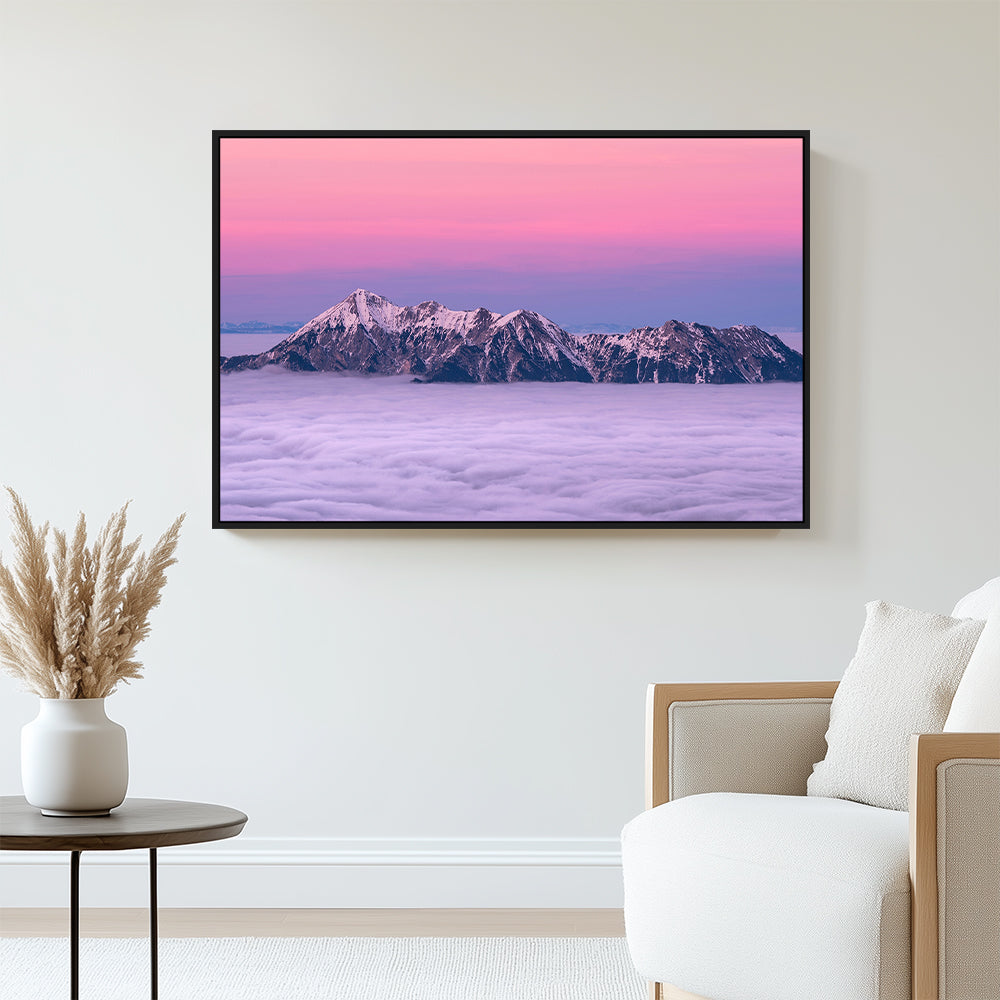 Majestic Mountain Sunrise Canvas Wall Art