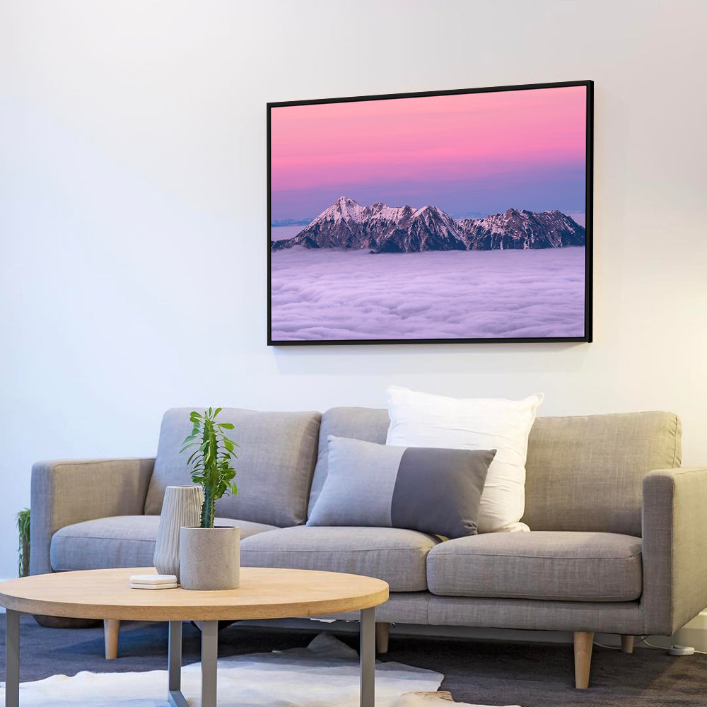 Majestic Mountain Sunrise Canvas Wall Art