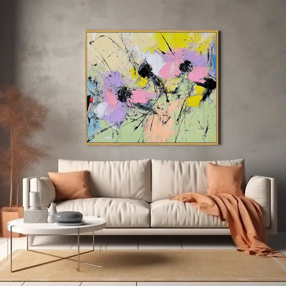 A Vibrant Splash Of Creativity Canvas Wall Art
