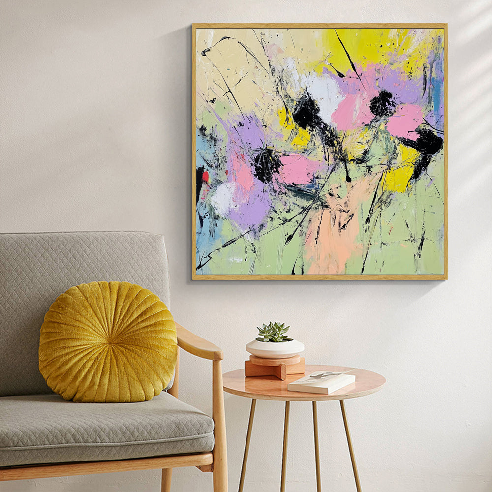 A Vibrant Splash Of Creativity Canvas Wall Art