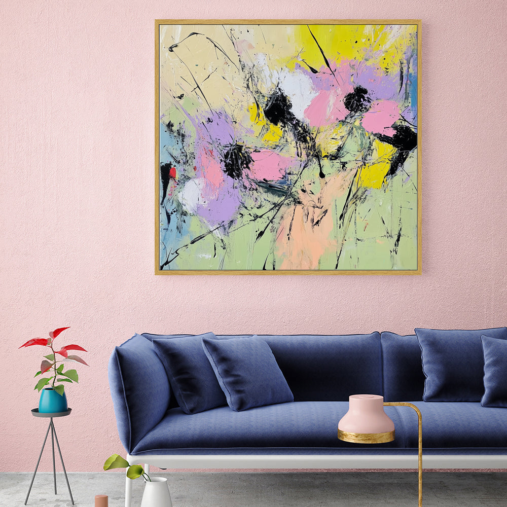 A Vibrant Splash Of Creativity Canvas Wall Art