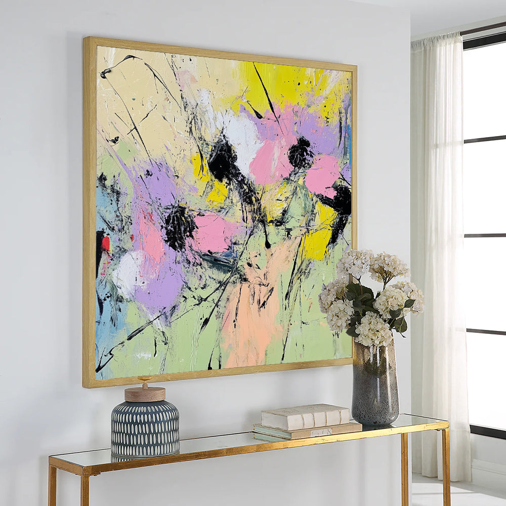 A Vibrant Splash Of Creativity Canvas Wall Art