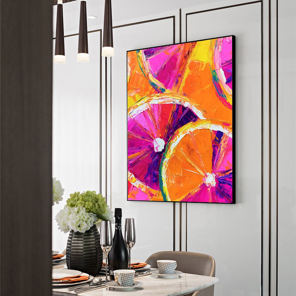 Citrus Burst Canvas Wall Art