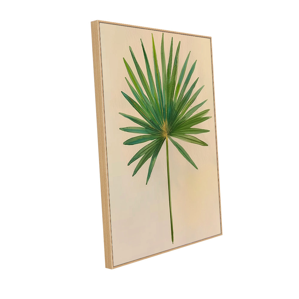 Tropical Elegance Palm Leaf Canvas Wall Art