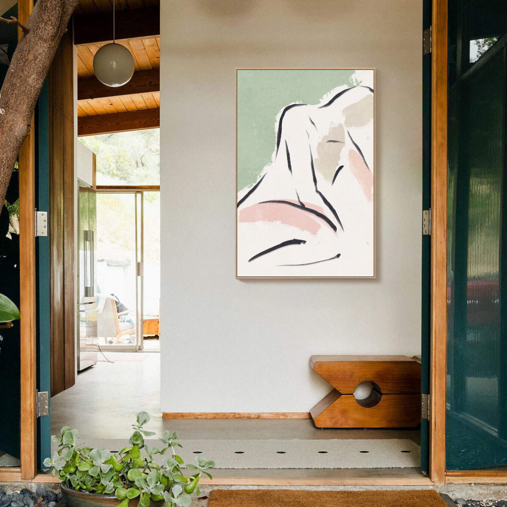 Pastel Figure Canvas Wall Art