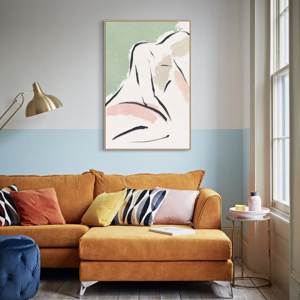 Pastel Figure Canvas Wall Art