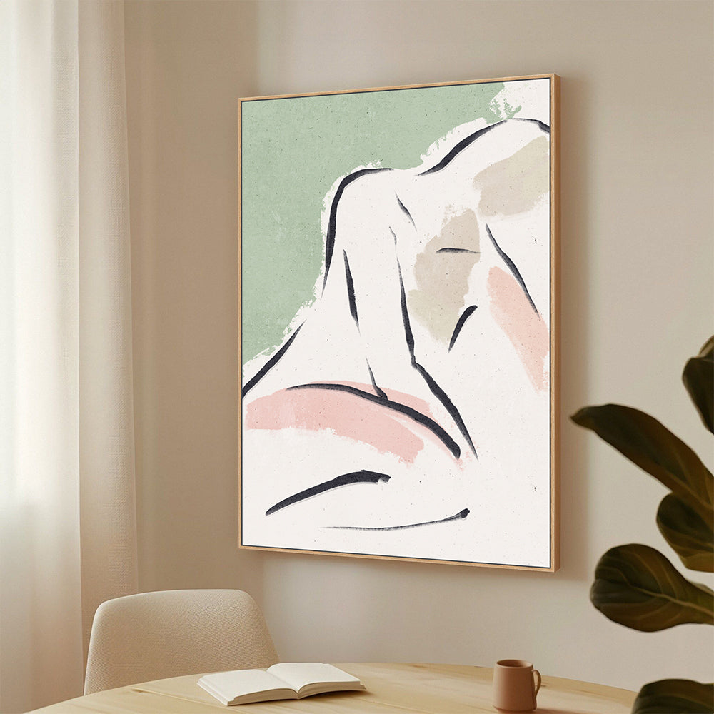 Pastel Figure Canvas Wall Art