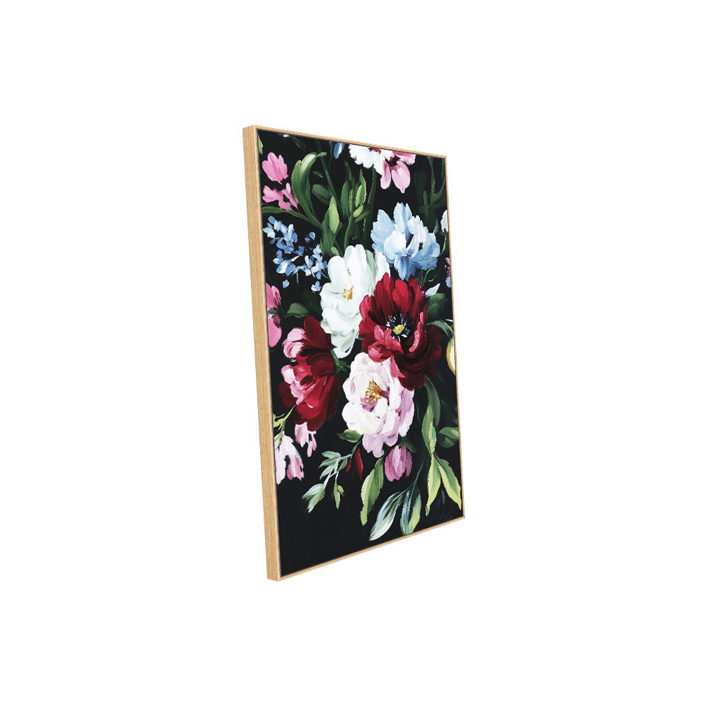Bold Floral Bouquet Canvas Wall Art