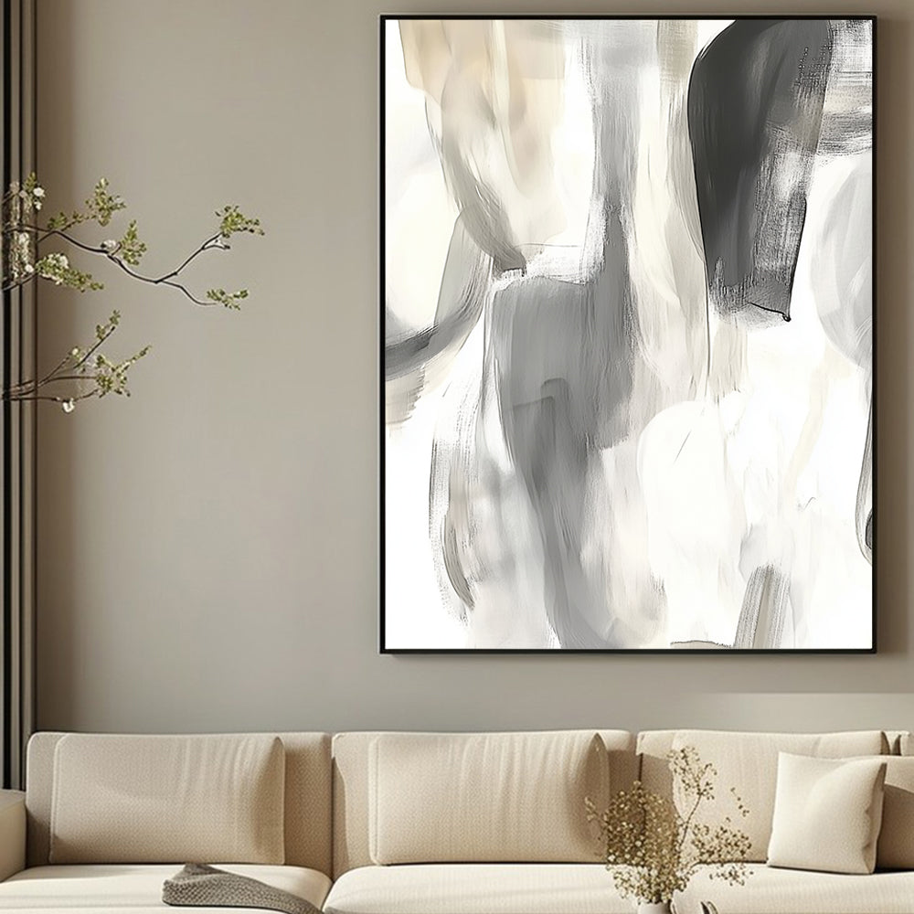 Monochrome Elegance Canvas Wall Art