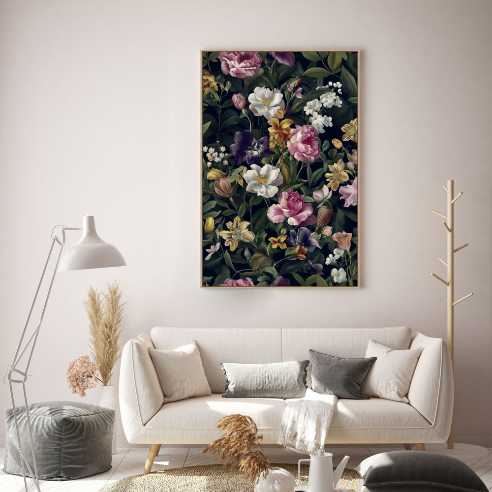 Enchanting Wildflower Garden Canvas Wall Art
