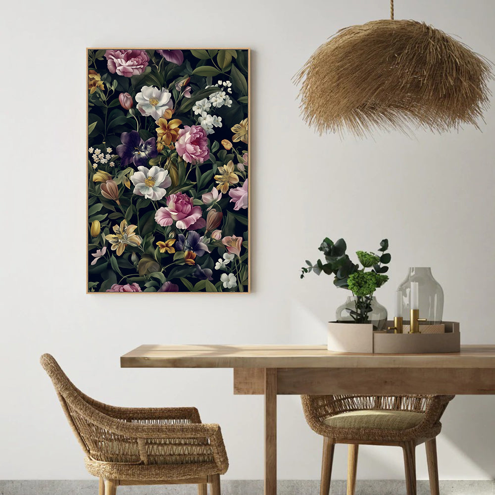 Enchanting Wildflower Garden Canvas Wall Art