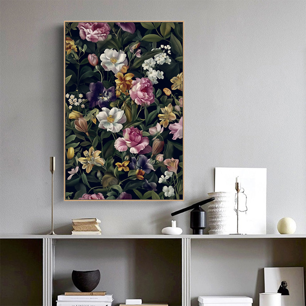 Enchanting Wildflower Garden Canvas Wall Art