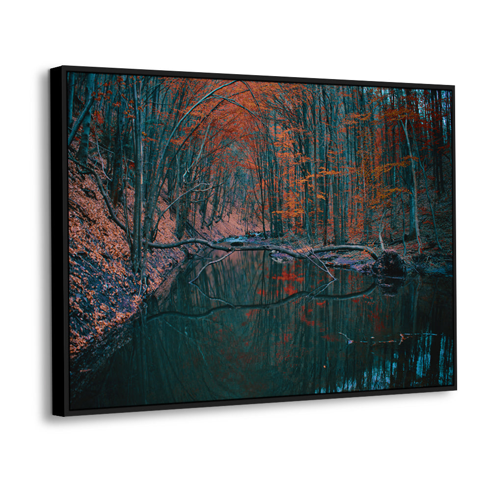 Mystical Autumn Forest Canvas Wall Art