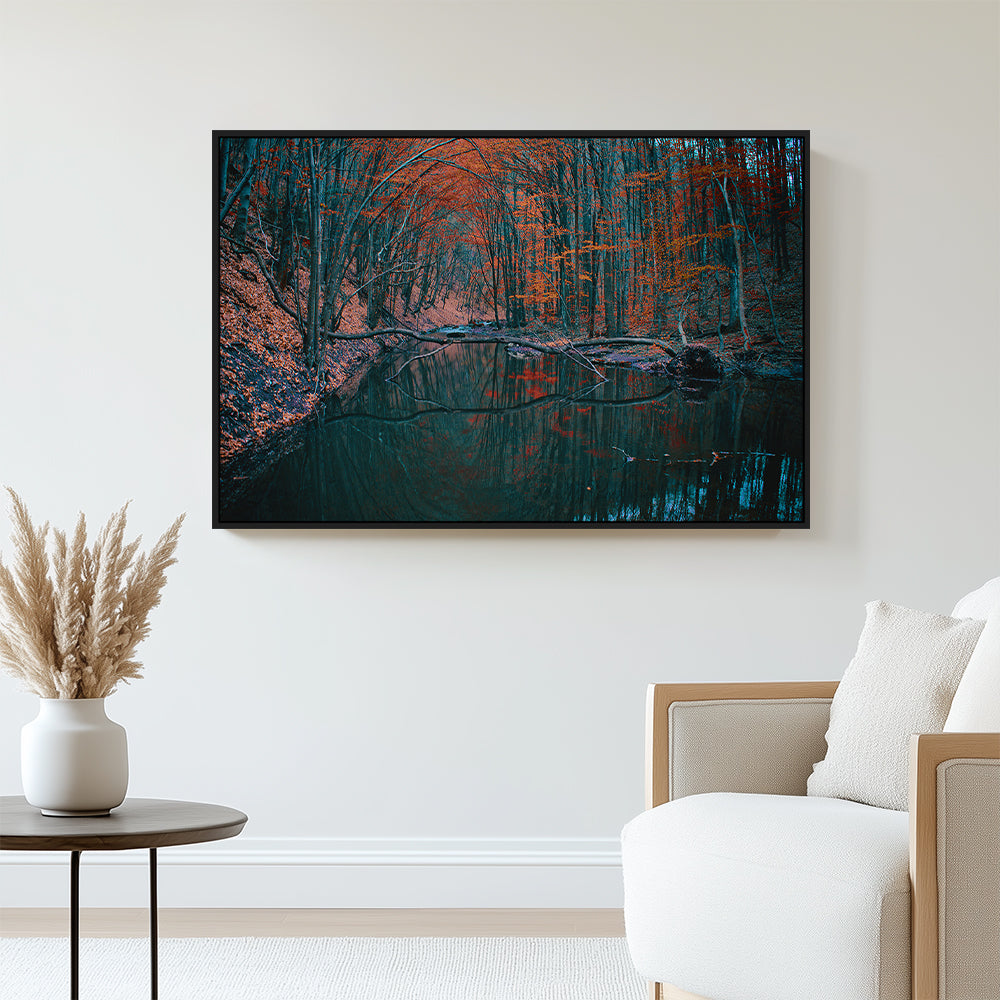 Mystical Autumn Forest Canvas Wall Art