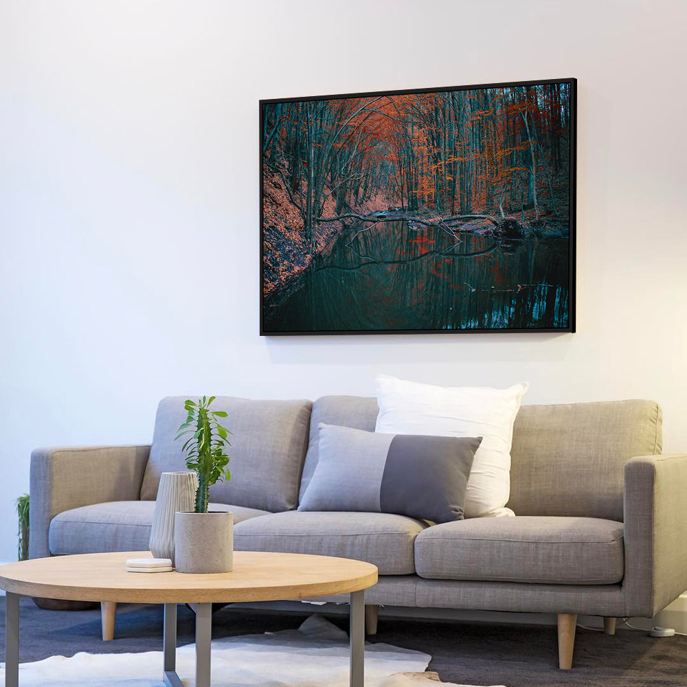 Mystical Autumn Forest Canvas Wall Art
