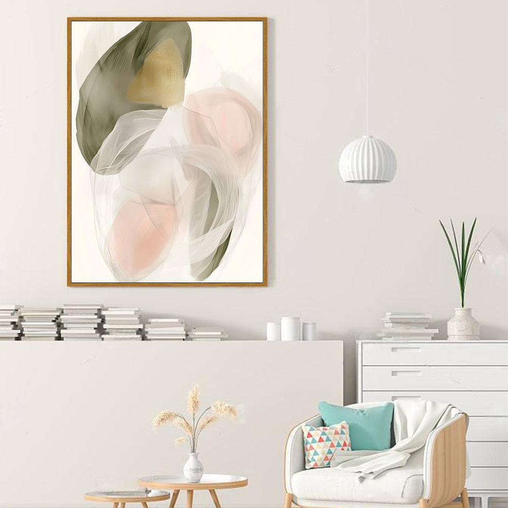 Soft Neutral Harmony Canvas Wall Art