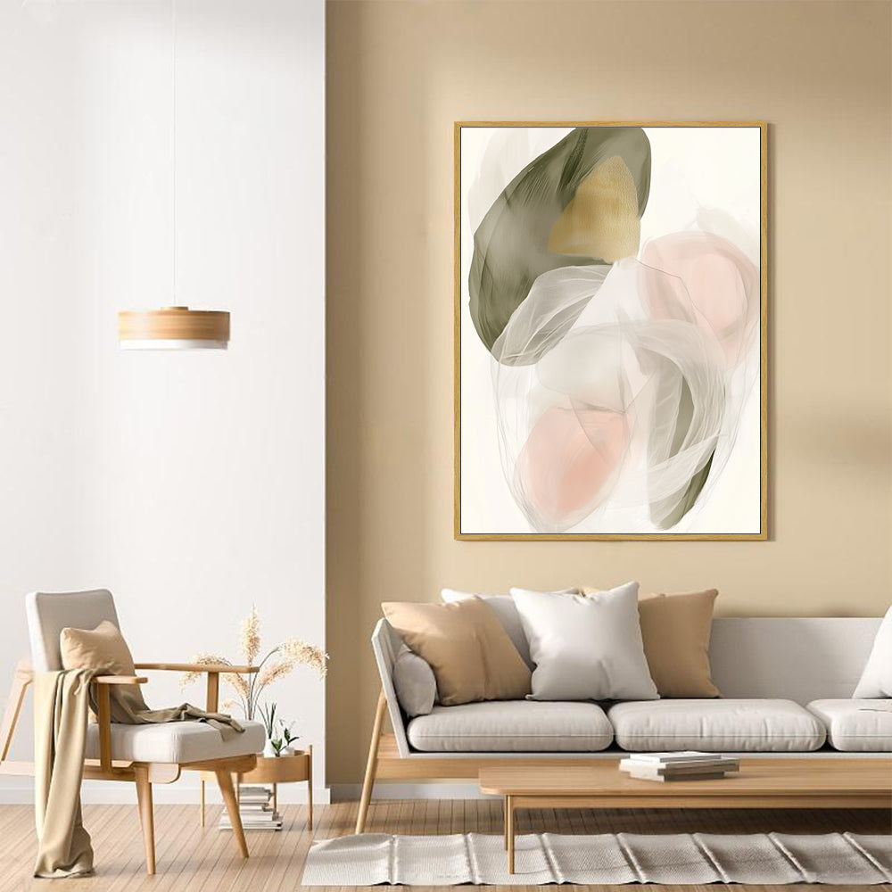 Soft Neutral Harmony Canvas Wall Art
